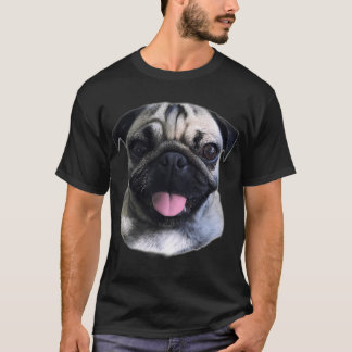 Camiseta língua de pug