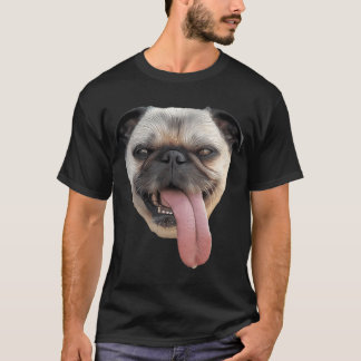 Camiseta Língua de Pug para fora