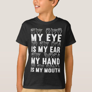 Camiseta Língua de Sinais Americana Conscientização de Surd