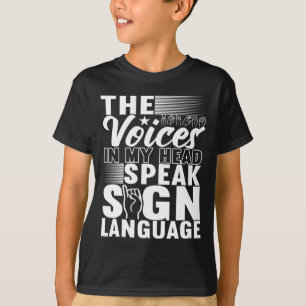 Camiseta Língua de Sinais Americana Sensibilização Surda 5
