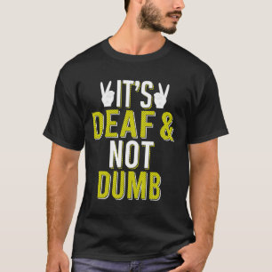 Camiseta Língua de Sinais Surdos e Não Mudos Conscientizaçã