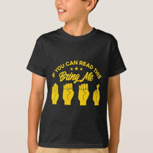 Camiseta Língua de Sinais Traga-Me Cerveja Surda 1