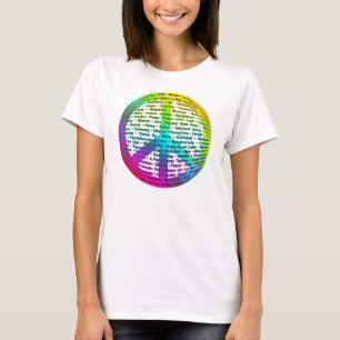 Camiseta Língua do Mundo da Paz