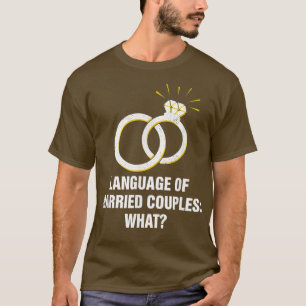 Camiseta Língua Dos Casais Casados Casando Noiva Engraçada