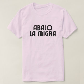 Camiseta Língua Espanhola Derrubar o ICE