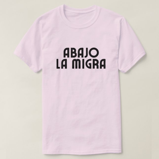 Camiseta Língua Espanhola Derrubar o ICE (Frente do Design)