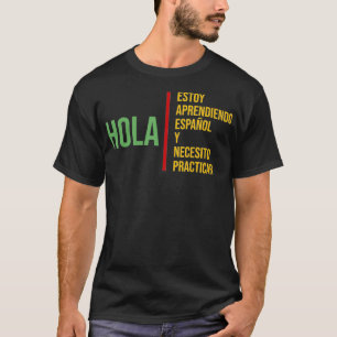 Camiseta Língua Espanhola do Gi de Aprendizado de Estudant