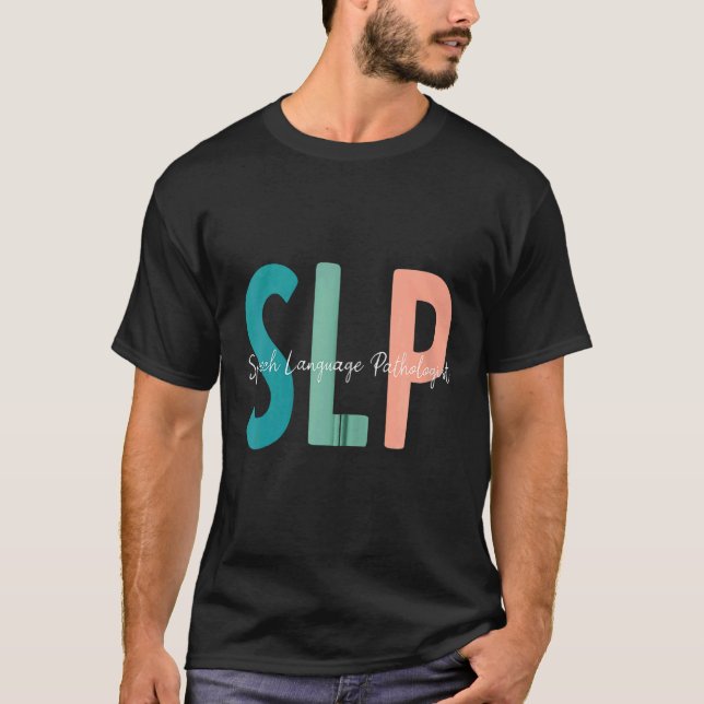 Camiseta Língua falante Patologista de Discurso Terapia SLP (Frente)