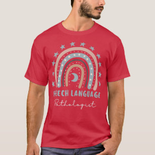 Camiseta Língua falante Patologista Rainbow Speech Therapy