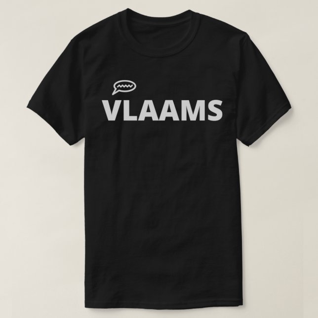 Camiseta Língua flamenga do Vlaams 2 (Frente do Design)