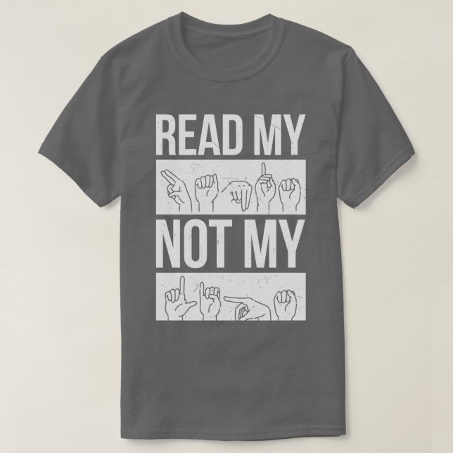 Camiseta Língua gestual linguagem gestual linguagem surda s (Frente do Design)
