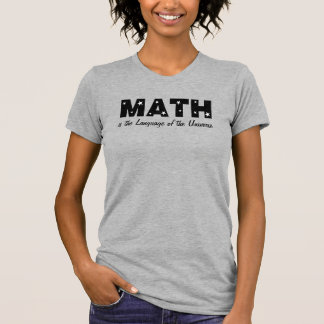 Camiseta Língua Matemática Do Universo
