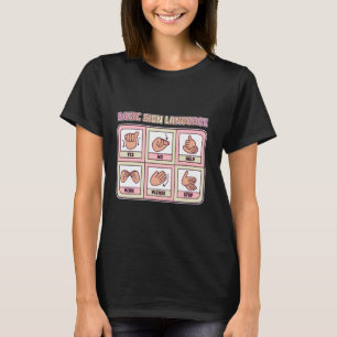 Camiseta Linguagem Básica de Sinais Fala Patologia AAC Sped