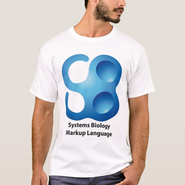 Camiseta Linguagem de marcação da biologia de sistemas (Frente)