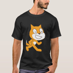 Camiseta linguagem de programação de rascunho Mascote ofici