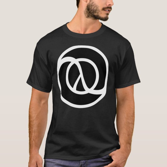 Camiseta Linguagem de programação em Clojure Logotipo Preto (Frente)