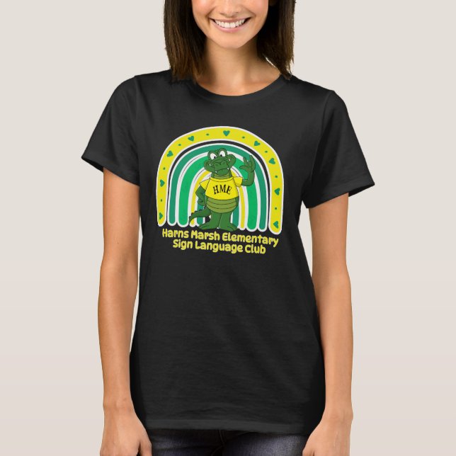 Camiseta Linguagem de Sinais Arco-íris (Frente)