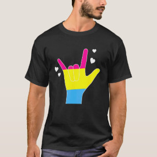 Camiseta Linguagem de Sinais de Orgulho Pan-Pansexual Asl I