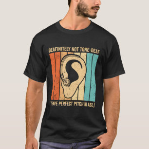 Camiseta Linguagem De Sinais Do Orgulho Surdo Com Certeza N