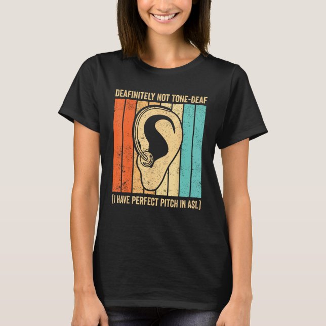 Camiseta Linguagem de Sinais do Orgulho Surdo Sem Dura (Frente)