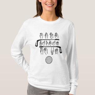 Camiseta Linguagem De Sinais Fale Birdie Comigo Golf Golfer