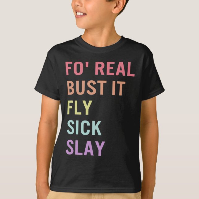 Camiseta Linguagem De Sinais Para Realmente Bust Ti SLA Tch (Frente)