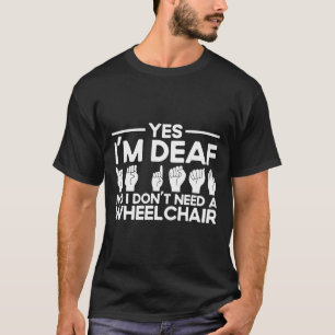 Camiseta Linguagem de Sinais Sim Eu Sou Surdo