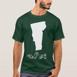 Camiseta Linguagem de Sinal Americano ASL Vermont T