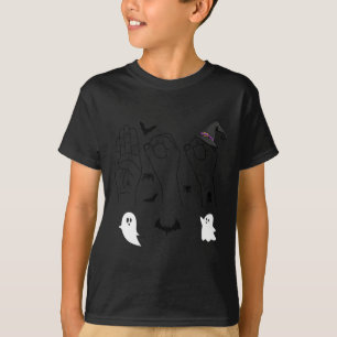Camiseta Linguagem de Sinal de Mão das Halloween Orgulho Su