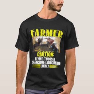 Camiseta Linguagem Ofensiva De Ferramentas De Voo De Precau