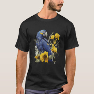 Camiseta Lingueiro-girassol-branco Hyacinth Macaw Blue Wate