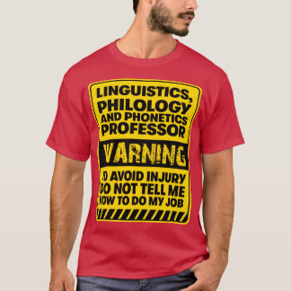 Camiseta Linguística - Professor fonético