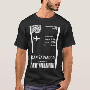 Camiseta Linha Aérea de Passagem de Navegação em San Salvad