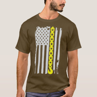 Camiseta Linha Amarelo fina Sinalizador de Cadeia de Tubarã