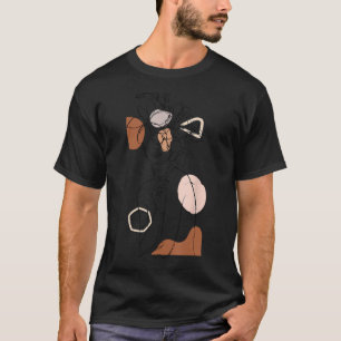 Camiseta Linha Arte Face Abstrato Arte Uma Linha Mínima D