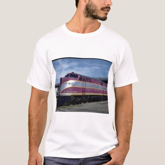 Camiseta Linha atlântica EMD E-6A_Trains da costa (Frente)