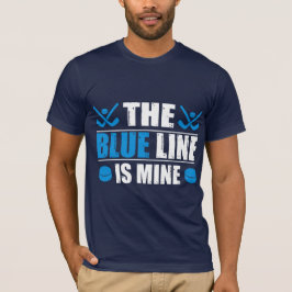 Camiseta Linha Azul de Hóquei