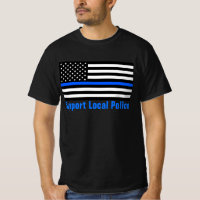 Linha Azul Fino da Polícia Local