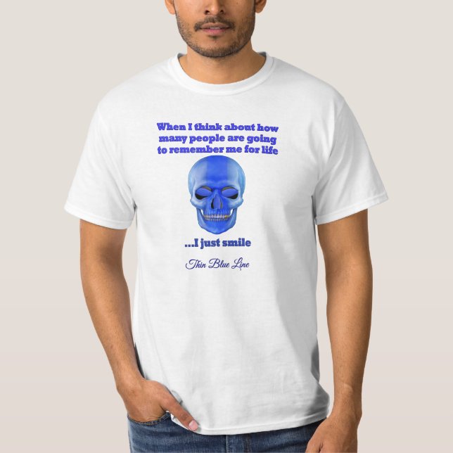 Camiseta Linha Azul Fino - Lembre-se de Mim (Frente)