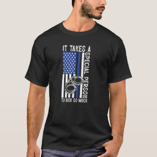 Camiseta Linha Azul Uma Pessoa Especial Que Arrisca Tanta P