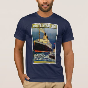 Camiseta Linha branca da estrela