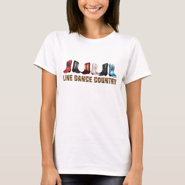 Camiseta Linha dança do país do T (Frente)