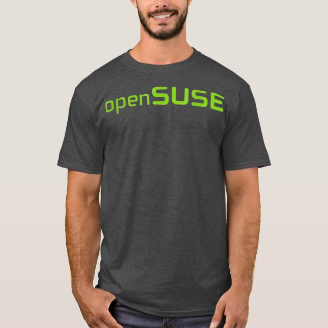Camiseta Linha de acesso OpenSUSE do Linu OpenSource (Frente)