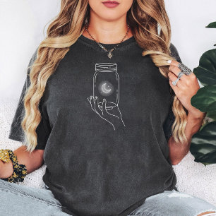Camiseta Linha de Arte Celestial em Jarra de Moon Jar