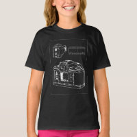 Linha de Arte de Câmera Retro com Faixa de Filme