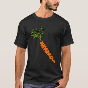 Camiseta LINHA DE CARROT Comidas saudáveis Vegetais Yummy V