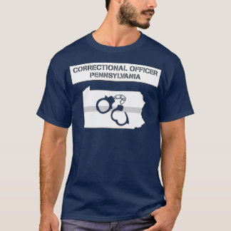 Camiseta Linha de Cinzas Finas do Agente Correto da Pensilv