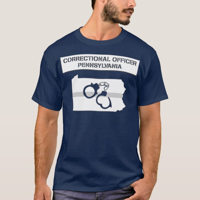 Camiseta Linha de Cinzas Finas do Agente Correto da Pensilv (Frente)