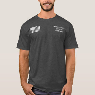 Camiseta Linha de Cinzas Finas do Oficial de Correção do 
