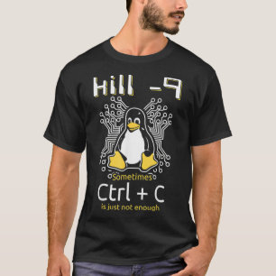 Camiseta Linha De Comando No Processo De Extremidade De Lin